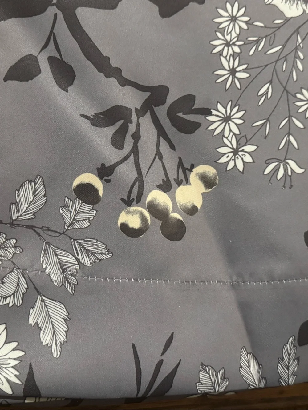 Botanical Garden Curtains Floral Bird Print Darkening Window Drapes 52